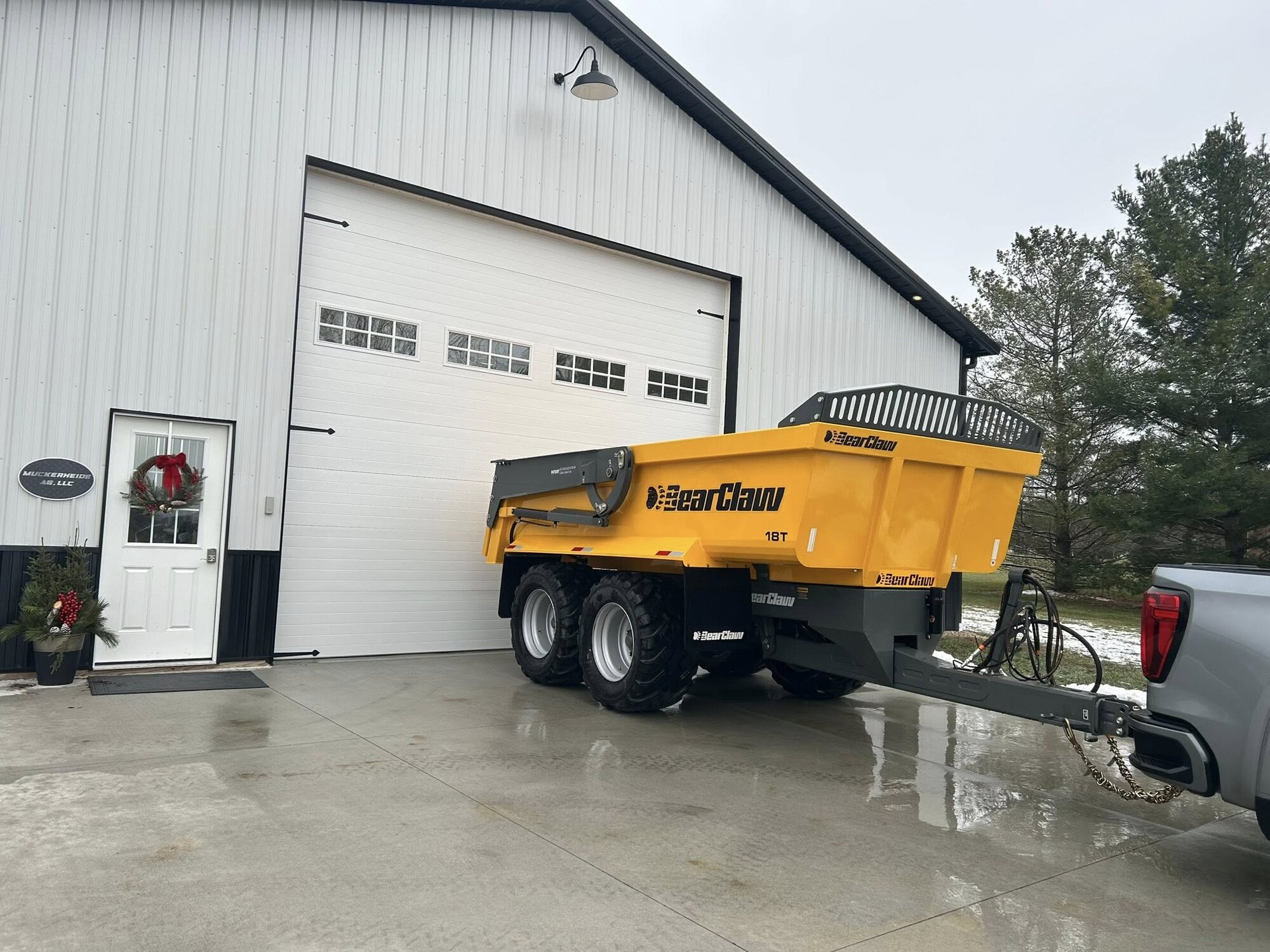 bearclaw 18t dump trailer new delivery winter