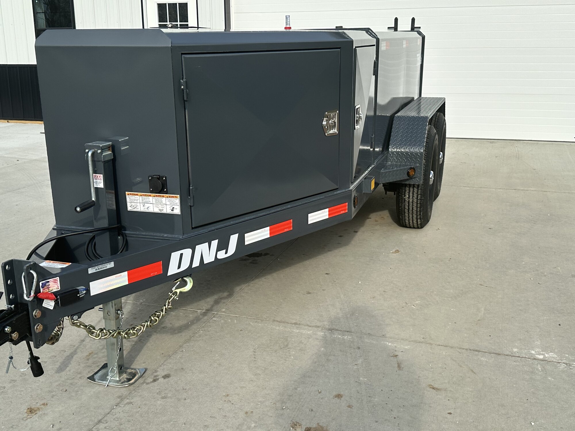 dnj fuel trailer storage cabinet single axle