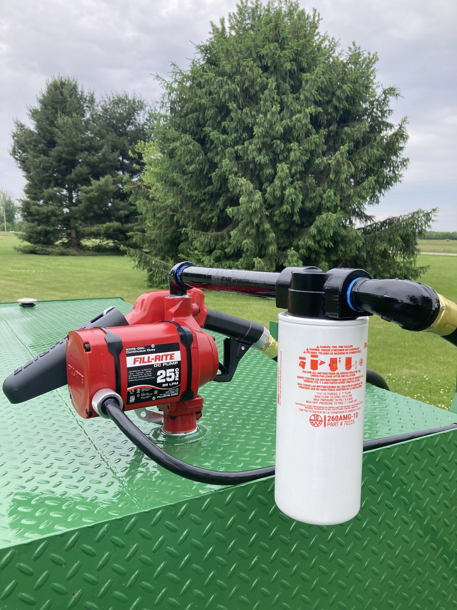 fuel trailer fill rite 25gpm pump detail